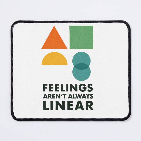 Item preview, Feelings Aren’t Always Linear – Geometric Emotion Poster designed and sold by Disipline.