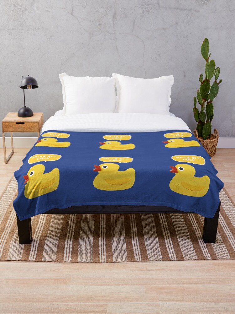 Thumbnail 1 of 6, Throw Blanket, What The Duck Design designed and sold by RicLaw.