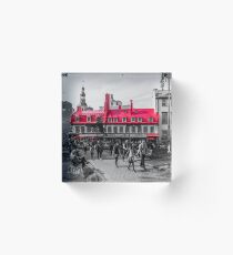 Quebec Old French Bistro Acrylic Block