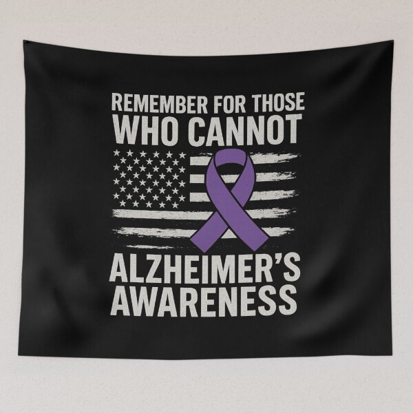 Item preview, Remember for Those Who Cannot | Alzheimer’s Awareness Purple Ribbon designed and sold by DailyDrivesct.