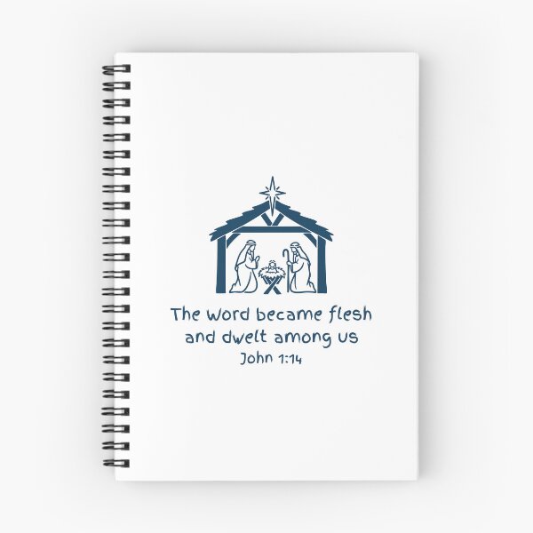 Aperçu de l'œuvre La Parole s'est faite chair et a habité parmi nous. Jean 1:14. Noël créée et vendue par SofikoDesigns.