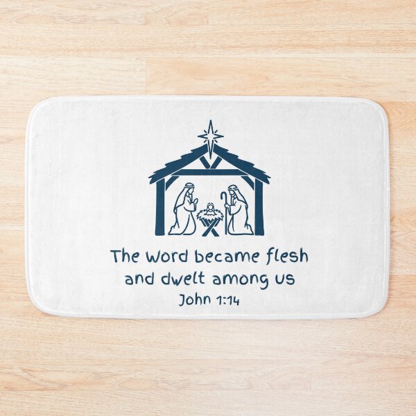 Item preview, The Word became flesh and dwelt among us. John 1:14. Christmas designed and sold by SofikoDesigns.