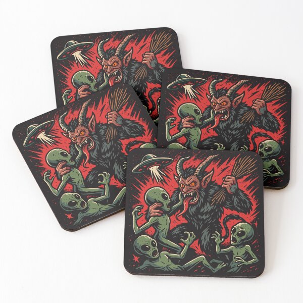 Item preview, Krampus Versus Aliens designed and sold by Ghost on Toast.