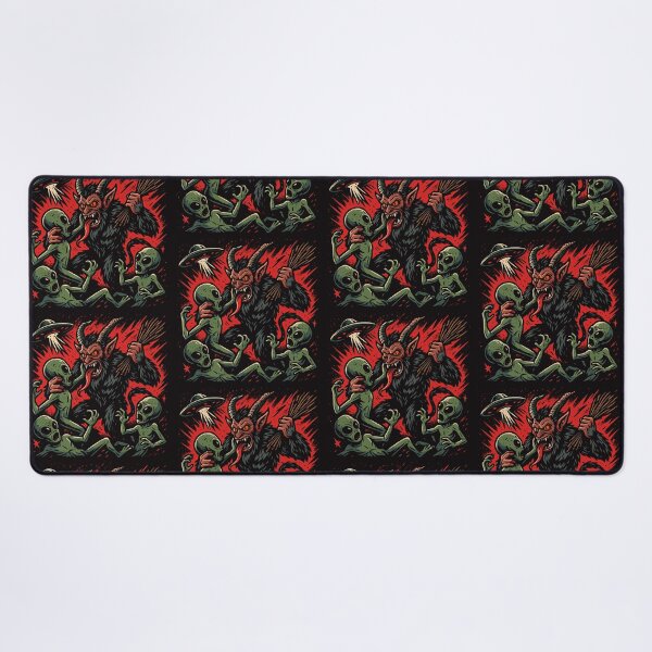 Item preview, Krampus Versus Aliens designed and sold by Ghost on Toast.