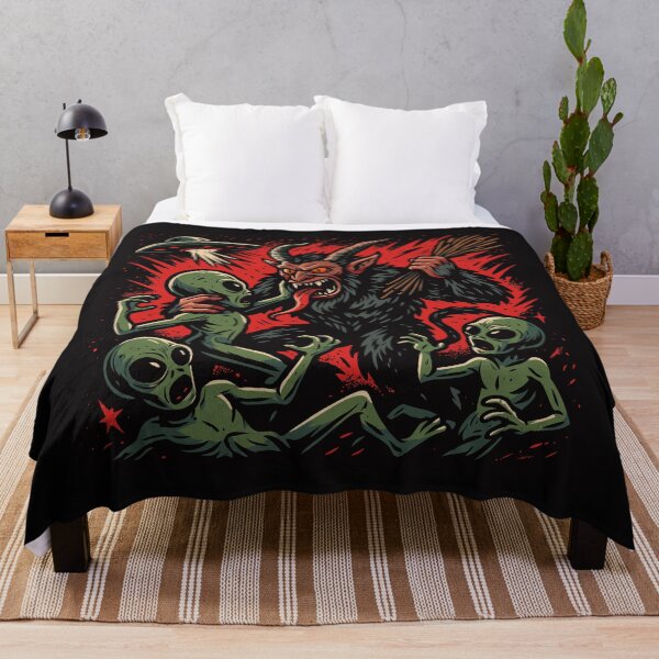 Item preview, Krampus Versus Aliens designed and sold by Ghost on Toast.
