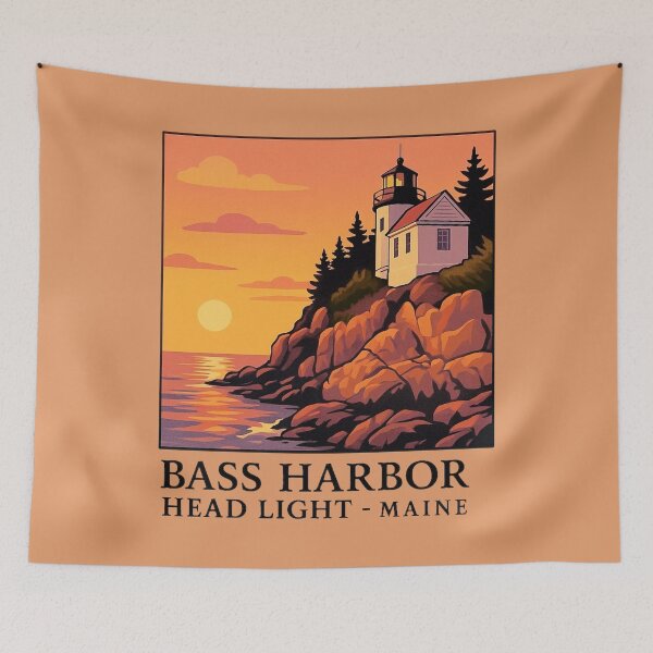 Item preview, Bass Harbor Head Light, Maine designed and sold by Myra365Art.