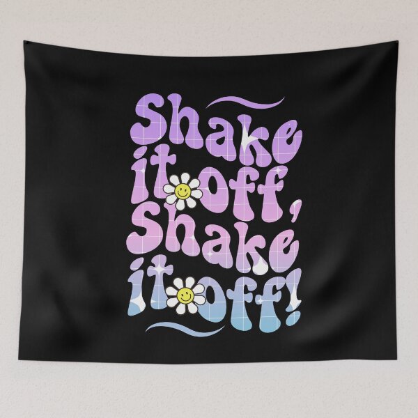Item preview, Shake It Off, Shake It Off - Be Happy Retro Design - Positivity Quote designed and sold by Sun Sand & Sea Art.