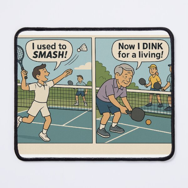 Item preview, From Badminton Smashes to Pickleball Dinks designed and sold by Print Unfiltered.