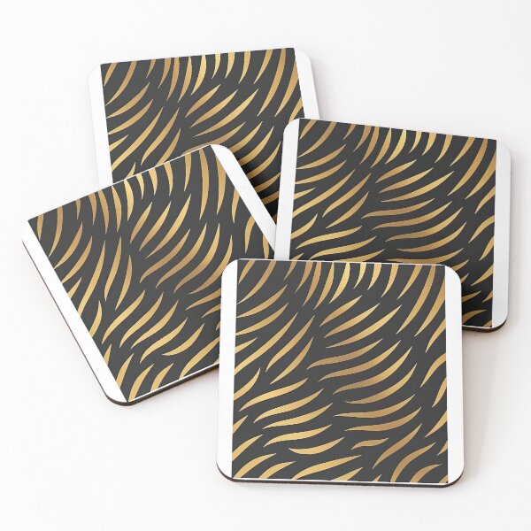 Item preview, Luxury Gold and Black Abstract Pattern designed and sold by ArtfulWeave.