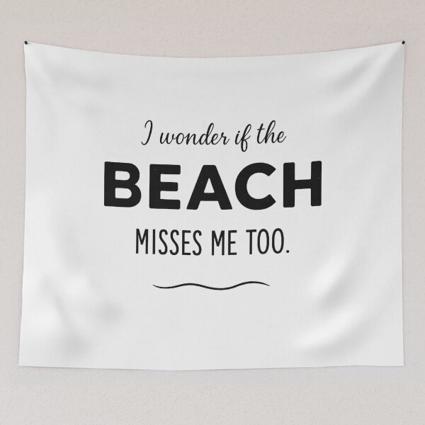 Item preview, I Wonder If The Beach Misses Me Too designed and sold by DailyDrivesct.