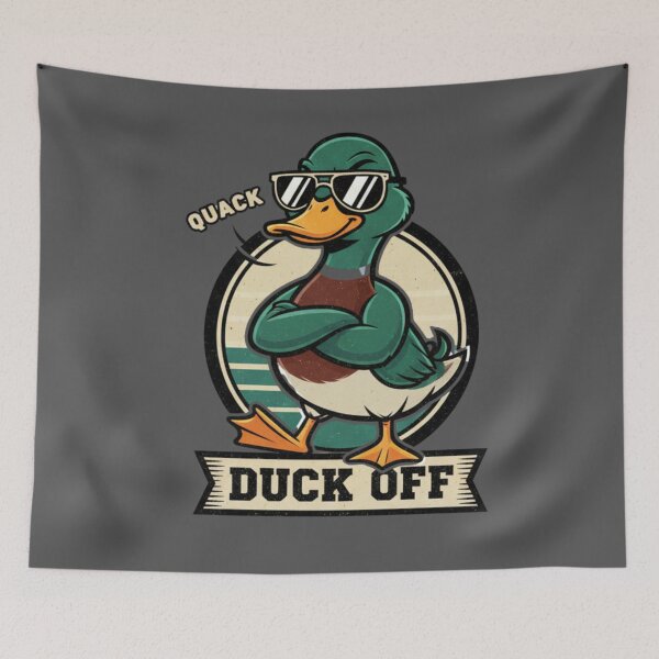 Item preview, Duck Off – Cool Duck with Attitude designed and sold by PrintHorizonD.