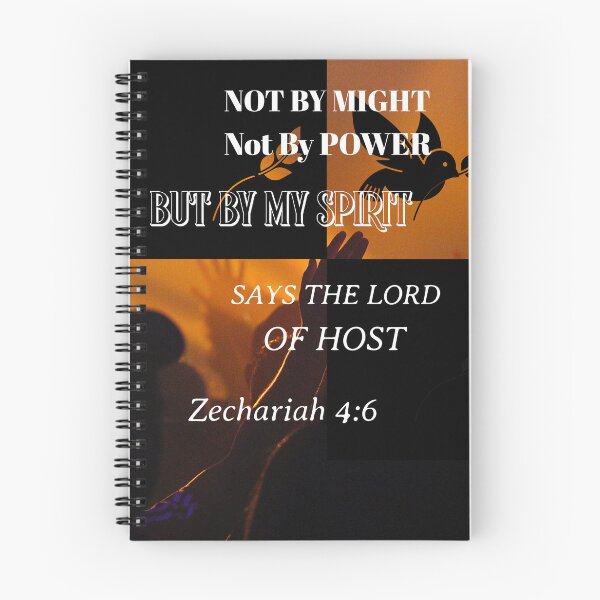 Item preview, Not By Might Not By Power But By My Spirit Says The Lord Of Host Zechariah 4:6  designed and sold by Mrs. Kizzy Gillis Heavenly-Merch.