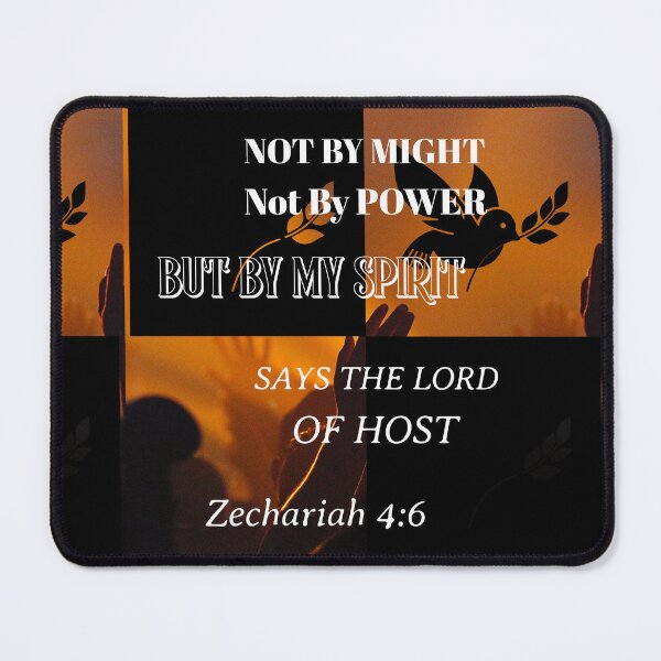 Item preview, Not By Might Not By Power But By My Spirit Says The Lord Of Host Zechariah 4:6 designed and sold by Mrs. Kizzy Gillis Heavenly-Merch.