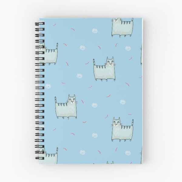Item preview, Hand Drawn Cats on a Blue Field designed and sold by RER Creative.