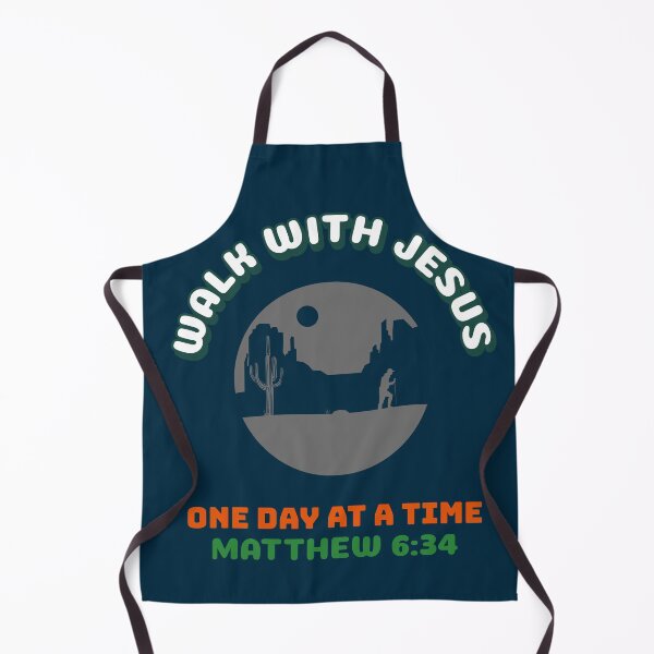 Item preview, Walk With Jesus One Day At A Time Matthew 6:34 designed and sold by Mrs. Kizzy Gillis Heavenly-Merch.