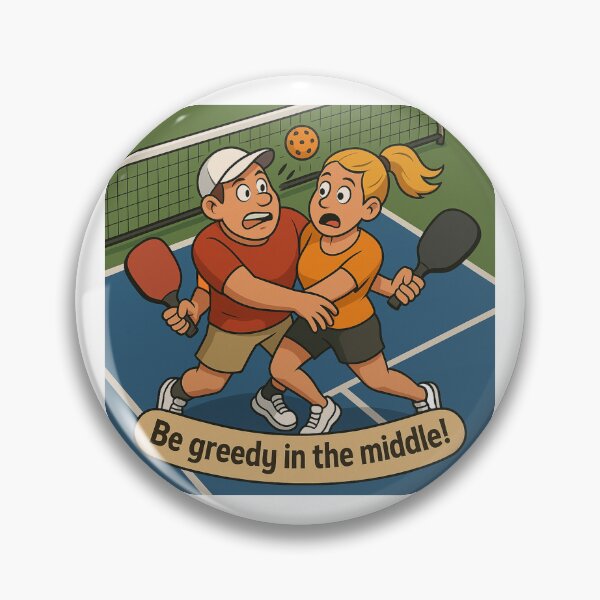 Item preview, Be Greedy in the Middle in Pickleball designed and sold by Print Unfiltered.