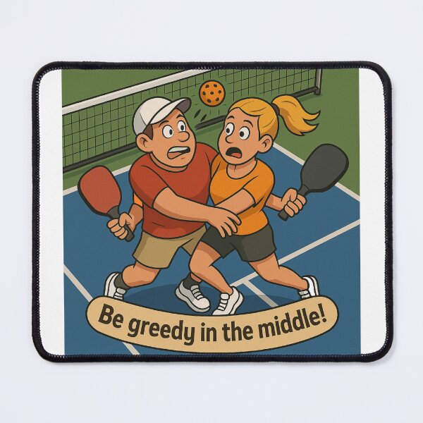 Item preview, Be Greedy in the Middle in Pickleball designed and sold by Print Unfiltered.