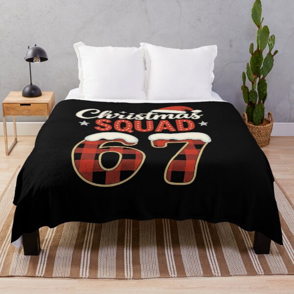Item preview, Christmas Squad 67 – Buffalo Plaid Santa Hat Snow Design | Holiday Team Matching Shirt Graphic designed and sold by DailyDrivesct.