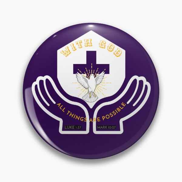Item preview, With God All Things Are Possible Luke 1:37, Mark 10:27 designed and sold by Mrs. Kizzy Gillis Heavenly-Merch.