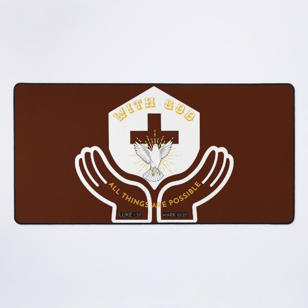 Item preview, With God All Things Are Possible Luke 1:37, Mark 10:27 designed and sold by Mrs. Kizzy Gillis Heavenly-Merch.