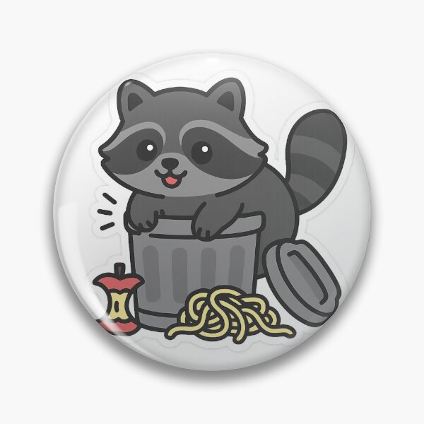 Item preview, Cute Raccoon rummaging trough the trash designed and sold by SnugglePod Studio.