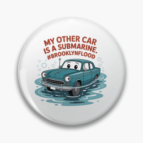 Item preview, My Other Car Is A Submarine. #BrooklynFlood T-Shirt | NYC Humor Gift – Funny New York City Weather Meme designed and sold by Clothesbest.