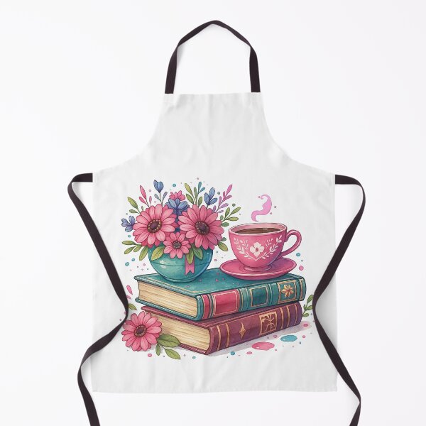 Item preview, Tea and Books Floral Cozy Illustration designed and sold by ArtfulWeave.