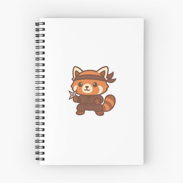 Item preview, Cute Kawaii Ninja Red Panda Sticker designed and sold by SnugglePod Studio.