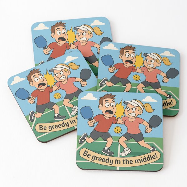 Item preview, Be Greedy in the Middle in Pickleball designed and sold by Print Unfiltered.