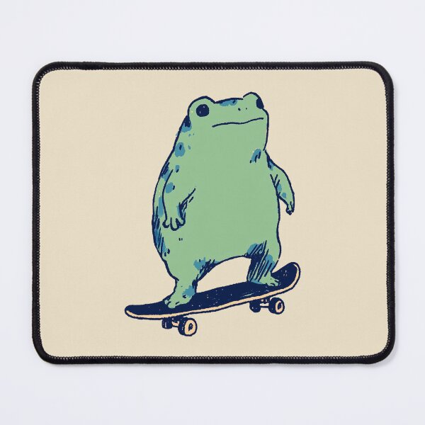 Item preview, Skate Frog, quirky cartoon skateboarding illustration designed and sold by Magnificent Lizard.