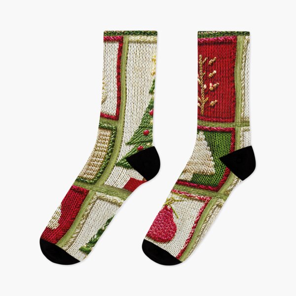Item preview, Patchwork Christmas Tree Lights Pattern designed and sold by scicilysimonee.