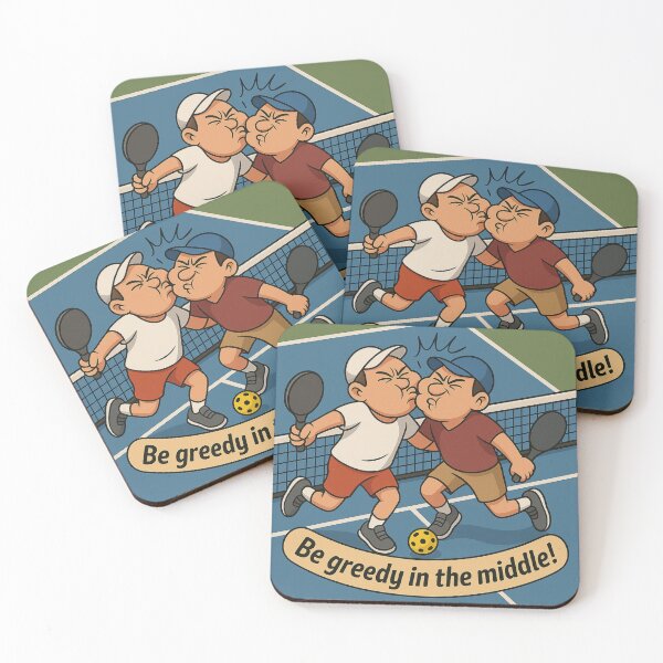 Item preview, Be Greedy in the Middle in Pickleball designed and sold by Print Unfiltered.