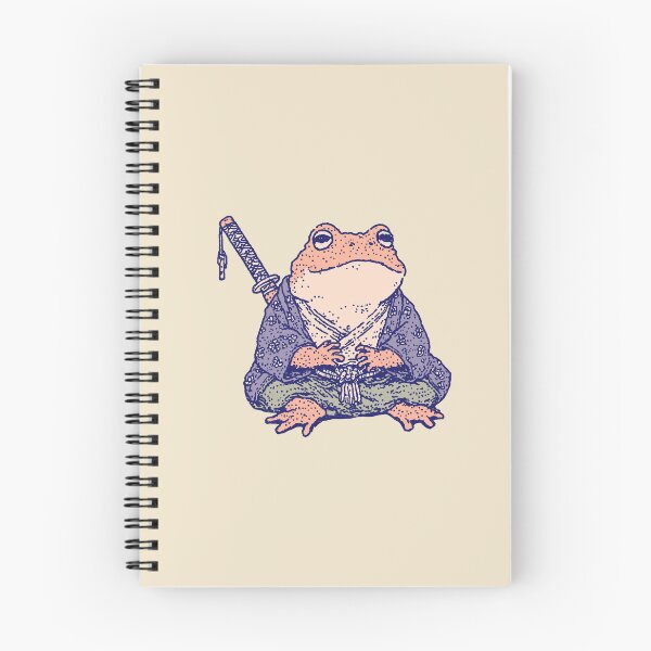 Item preview, Samurai Frog, ink-style meditative warrior frog designed and sold by Magnificent Lizard.