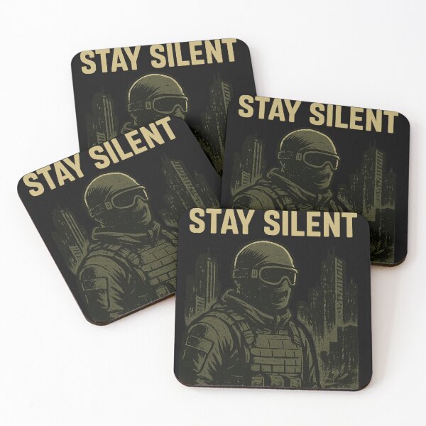 Item preview, Stay low stay silent designed and sold by Tactical Override.
