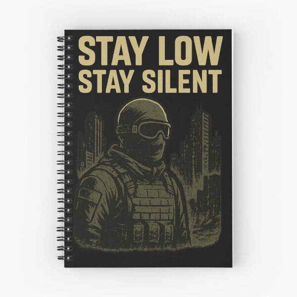 Item preview, Stay low stay silent designed and sold by Tactical Override.