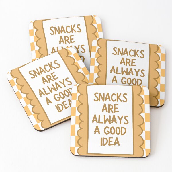 Item preview, Snacks Are Always A Good Idea in Yellow designed and sold by Dondonmart.