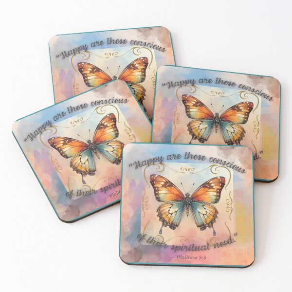 Item preview, JW 2026 Yeartext Butterfly - Bible Quote - Soft Pastel - Inspirational designed and sold by Janna Perry Designs.