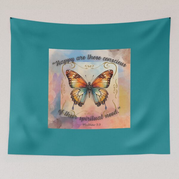 Item preview, JW 2026 Yeartext Butterfly - Bible Quote - Soft Pastel - Inspirational designed and sold by Janna Perry Designs.