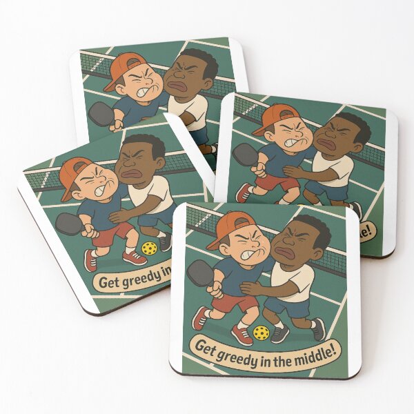 Item preview, Get Greedy in the Middle in Pickleball designed and sold by Print Unfiltered.