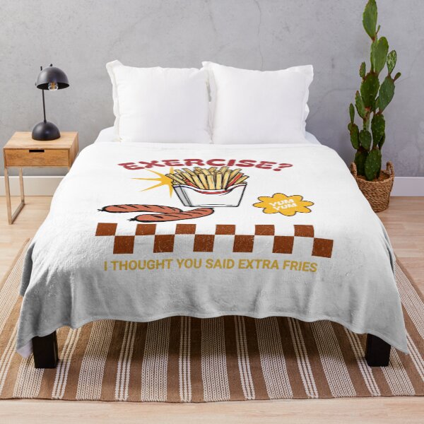 Item preview, Exercise? I Thought You Said Extra Fries designed and sold by BDLdesigns.