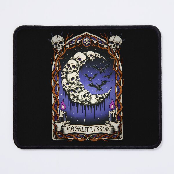 Item preview, Moonlit Terror: The Macabre Skull Moon designed and sold by CoffinsArt.
