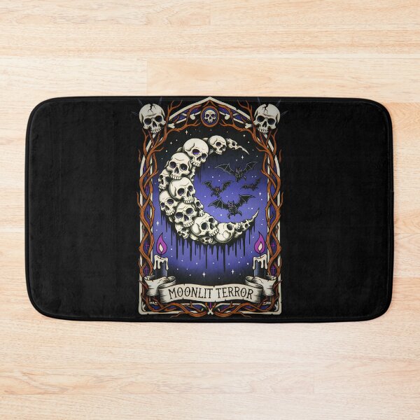 Item preview, Moonlit Terror: The Macabre Skull Moon designed and sold by CoffinsArt.