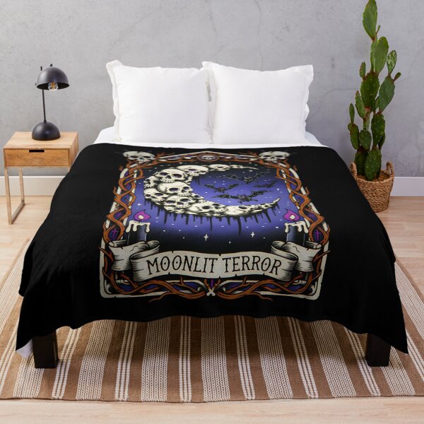 Item preview, Moonlit Terror: The Macabre Skull Moon designed and sold by CoffinsArt.