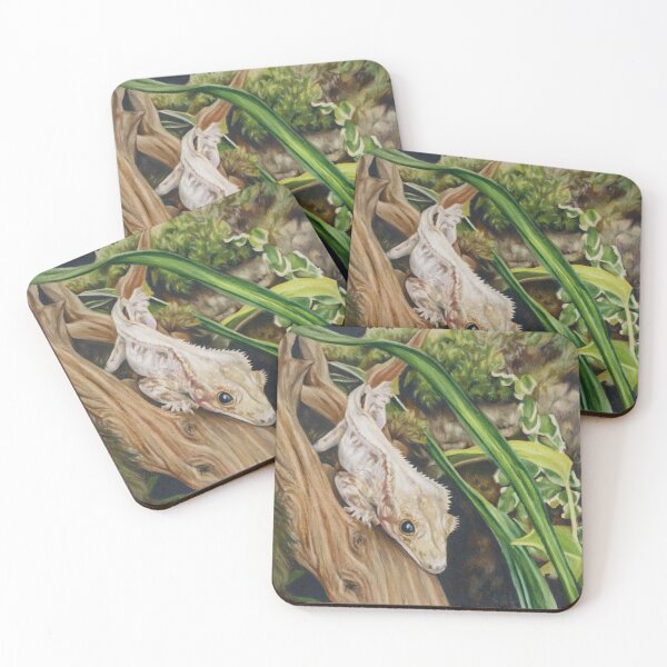 Item preview, Lily White Crested Gecko designed and sold by whatmollymade.
