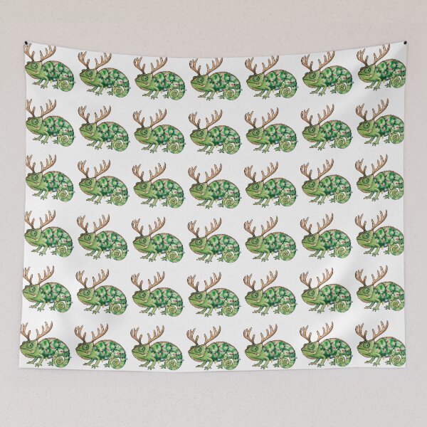 Item preview, Iguana Christmas Reindeer designed and sold by creationsbyjmm.