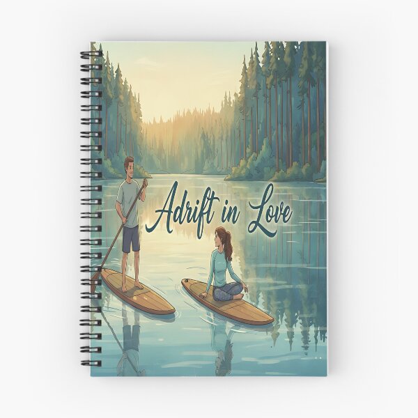 Item preview, Couple Paddle boarding "Adrift in Love" designed and sold by Friends Custom Creations.