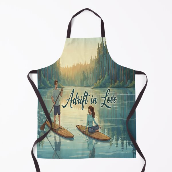 Item preview, Couple Paddle boarding "Adrift in Love" designed and sold by Friends Custom Creations.