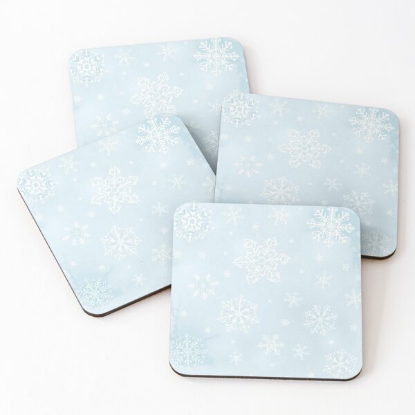 Item preview, Icy Blue Snowflake Winter Pattern designed and sold by SassyArtistry.