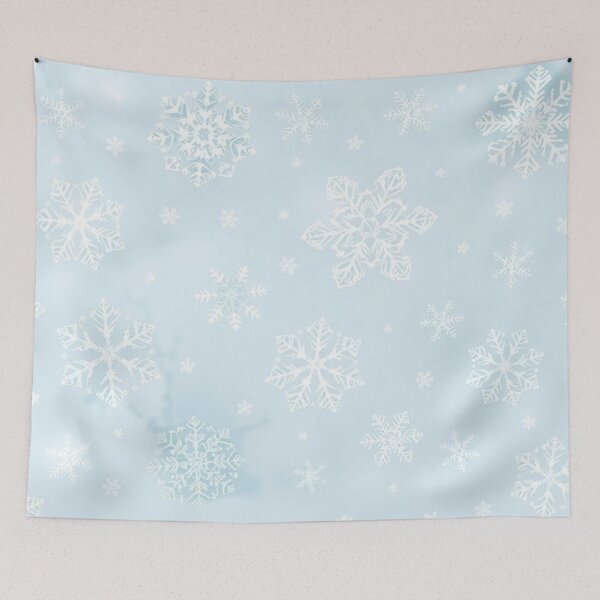 Item preview, Icy Blue Snowflake Winter Pattern designed and sold by SassyArtistry.