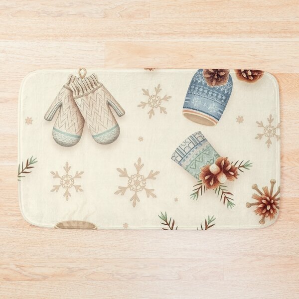 Item preview, Cozy Winter Mittens and Cocoa Pattern designed and sold by SassyArtistry.